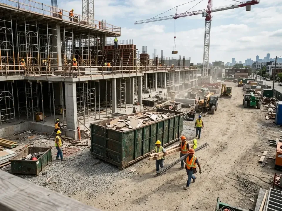 commercial-construction-site-w-002 — frequently asked questions, Low Cost Construction Dumpster Rental in Detroit Lakes, MN